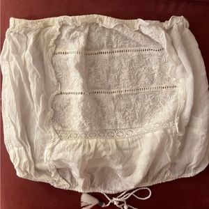 American Eagle White strapless top